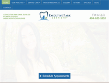 Tablet Screenshot of executiveparkdentistry.com